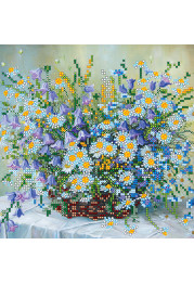 Bead Embroidery Pattern on Art Canvas "Tender Morning"