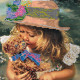 Bead Embroidery Pattern on Art Canvas "My Favourite Toy"