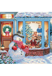 Bead Embroidery Pattern on Art Canvas "Toy Shop"