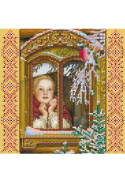 Bead Embroidery Pattern on Art Canvas "Guest"