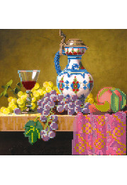Bead Embroidery Pattern on Art Canvas "Aroma"