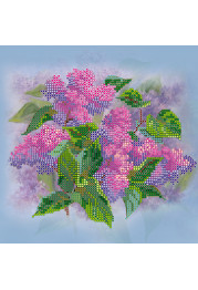 Bead Embroidery Pattern on Art Canvas "Purple haze"