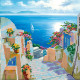 Bead Embroidery Pattern on Art Canvas "Sea road"