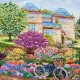 Bead Embroidery Pattern on Art Canvas "Country walk"