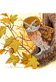 Bead Embroidery Pattern on Art Canvas "Wood fairy tale"