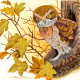 Bead Embroidery Pattern on Art Canvas "Wood fairy tale"