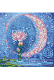 Bead Embroidery Pattern on Art Canvas "Water queen"