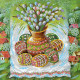 Bead Embroidery Pattern on Art Canvas "Easter"