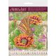 Bead Embroidery Pattern on Art Canvas "Batterfly and poppies"