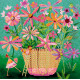 Bead Embroidery Pattern on Art Canvas "My garden"