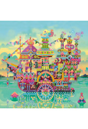 Bead Embroidery Pattern on Art Canvas "Crisp cruise"