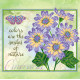 Bead Embroidery Pattern on Art Canvas "Cineraria"