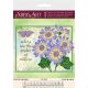 Bead Embroidery Pattern on Art Canvas "Cineraria"