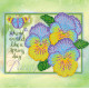 Bead Embroidery Pattern on Art Canvas "The charm of summer"