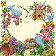 Bead Embroidery Pattern on Art Canvas "Family"