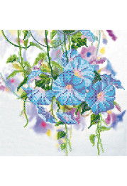 Bead Embroidery Pattern on Art Canvas "Convolvulus"
