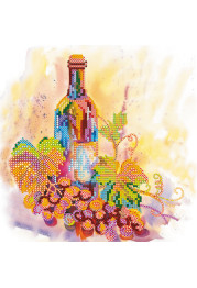 Bead Embroidery Pattern on Art Canvas "Taste of the sun"