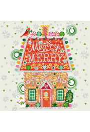Bead Embroidery Pattern on Art Canvas "Merriment"