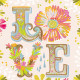 Bead Embroidery Pattern on Art Canvas "Love"
