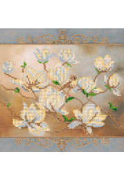Bead Embroidery Pattern on Art Canvas "Birdie"