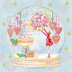 Bead Embroidery Pattern on Art Canvas "Winter tea"