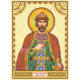 Icon Bead Embroidery Pattern on Art Canvas "St. Igor"