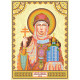 Icon Bead Embroidery Pattern on Art Canvas "St. Olga"