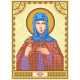 Icon Bead Embroidery Pattern on Art Canvas "St. Anna"