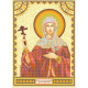 Icon Bead Embroidery Pattern on Art Canvas "St. Daria"