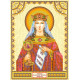 Icon Bead Embroidery Pattern on Art Canvas "St. Barbara"