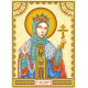 Icon Bead Embroidery Pattern on Art Canvas "St. Alexandra"