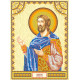 Icon Bead Embroidery Pattern on Art Canvas "St. Nikita"