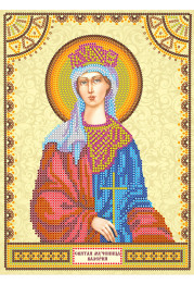 Icon Bead Embroidery Pattern on Art Canvas "St. Valery"