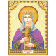Icon Bead Embroidery Pattern on Art Canvas "St. Ludmila"