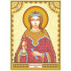 Icon Bead Embroidery Pattern on Art Canvas "St. Lubov"
