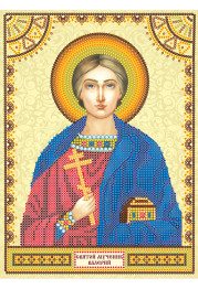 Icon Bead Embroidery Pattern on Art Canvas "St. Valery"