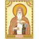Icon Bead Embroidery Pattern on Art Canvas "St. Anthony"