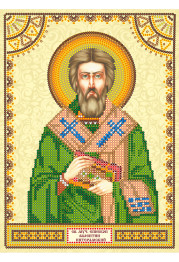 Icon Bead Embroidery Pattern on Art Canvas "St. Valentine"