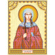 Icon Bead Embroidery Pattern on Art Canvas "St. Zoe"