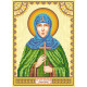 Icon Bead Embroidery Pattern on Art Canvas "St. Vasilisa"