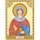 Icon Bead Embroidery Pattern on Art Canvas "St. Ioanna"