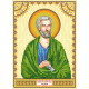 Icon Bead Embroidery Pattern on Art Canvas "St. Rodion"