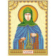 Icon Bead Embroidery Pattern on Art Canvas "St. Eudocia"