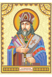 Icon Bead Embroidery Pattern on Art Canvas "St.Innokenty"