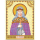 Icon Bead Embroidery Pattern on Art Canvas "St. Euphrosyne"