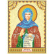 Icon Bead Embroidery Pattern on Art Canvas "St. Pauline"