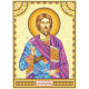 Icon Bead Embroidery Pattern on Art Canvas "St. Platon"