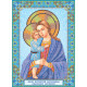 Icon Bead Embroidery Pattern on Art Canvas "Icon of the Mother of God «Perishing»"