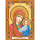 Icon Bead Embroidery Pattern on Art Canvas "Home iconostasis «Our Lady»"