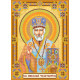 Icon Bead Embroidery Pattern on Art Canvas "Home iconostasis «Nicholas the Wonderworker»"